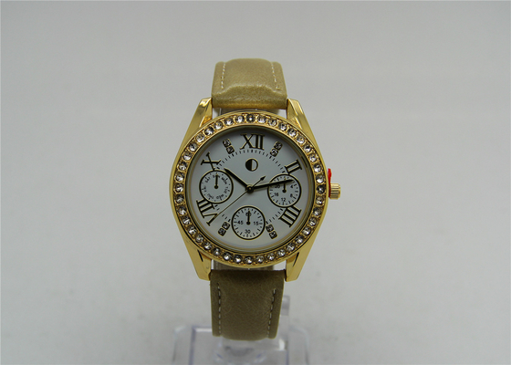 Wristwatches дам золота CE SR626SW 23K оцинковывают сплав с шкалой глаз фальшивки 3