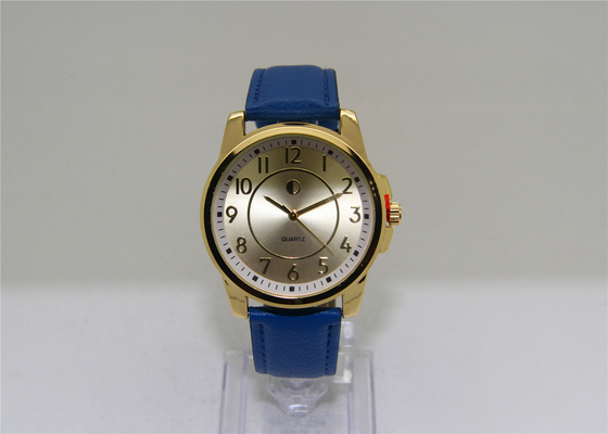 Wristwatch белого внутреннего кварца кольца сетноого-аналогов Unisex/большие вахты стороны