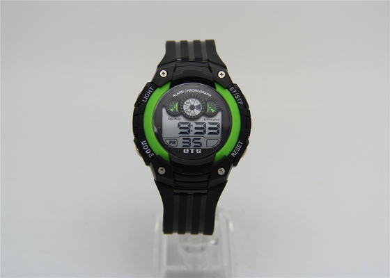 Свет 30 EL секундомера wristwatch спортов LCD цифров Gent голубой измеряет упорную воды